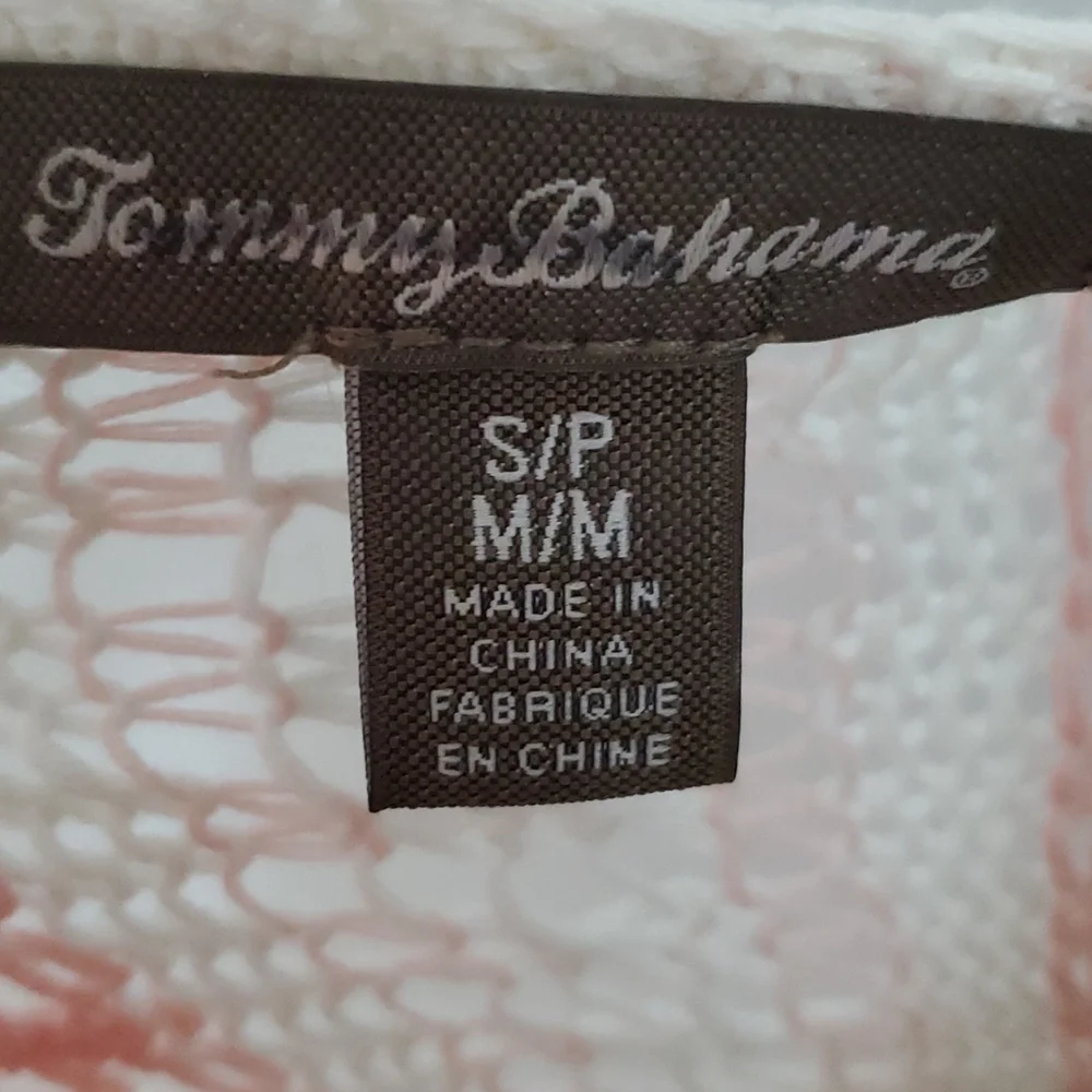 Tommy Bahama fringe sleeve sweater - Picture 3 of 4